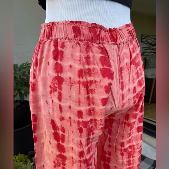 Nasty Gal Tie Dye Print Wide-leg Relaxed Pants in Pink , US 8 - Picture 8 of 12